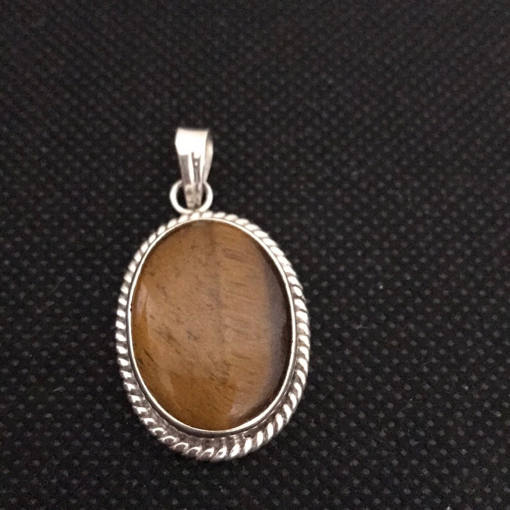 Mexican Sliver Tiger Eye Pendant